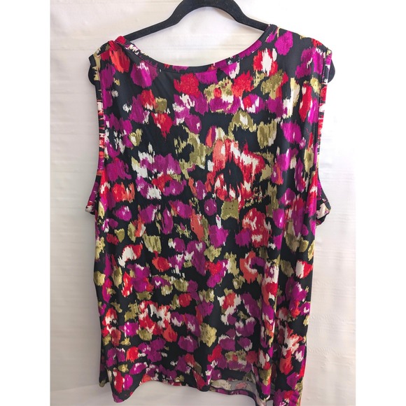 JMS Just MY Size Easy Dressing Top PLus Size 4X Sleeveless Tank Top Shirt Blouse - Picture 2 of 9